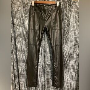 BCBGMaxAzria Black Faux Leather Leggings